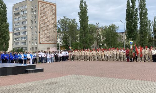 Участие в церемонии передачи «Огня памяти»