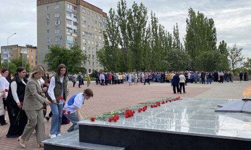 Участие в церемонии передачи «Огня памяти»