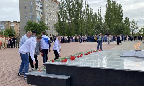 Участие в церемонии передачи «Огня памяти»